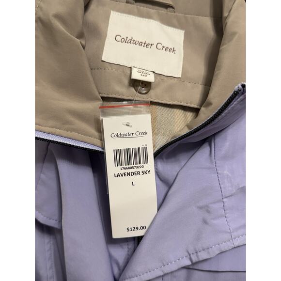 NEW Coldwater Creek Lavender Sky Tunic Length RAIN Vest Size Large NWT $129 - Picture 5 of 5
